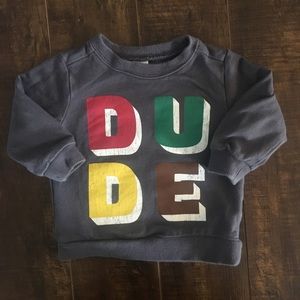 4/$20 “Dude” distressed crew neck pullover